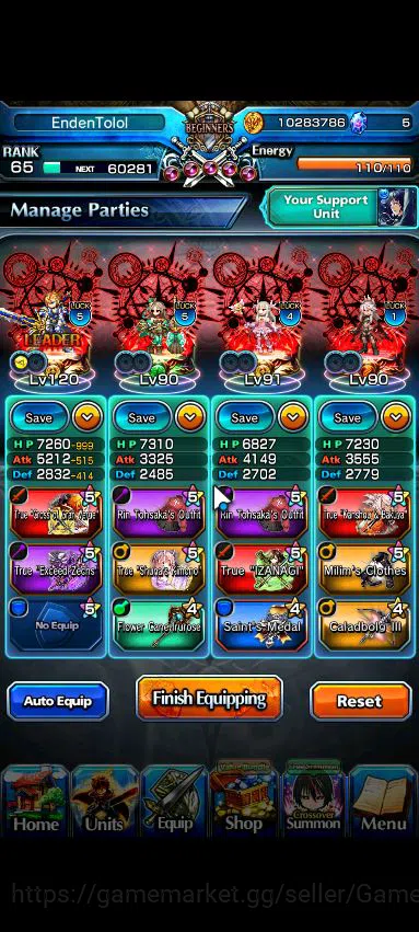 Grand Summoners Accounts Mid-Game Global|Rank 65|1 Sp Art|23 Ascend|[Emiya,Hazuki,Chloe,Orvell,S Chloe]+TW,S Miyu,Momo,VS 4