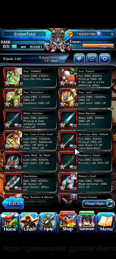 Grand Summoners Accounts Mid-Game Global|Rank 65|1 Sp Art|23 Ascend|[Emiya,Hazuki,Chloe,Orvell,S Chloe]+TW,S Miyu,Momo,VS 8