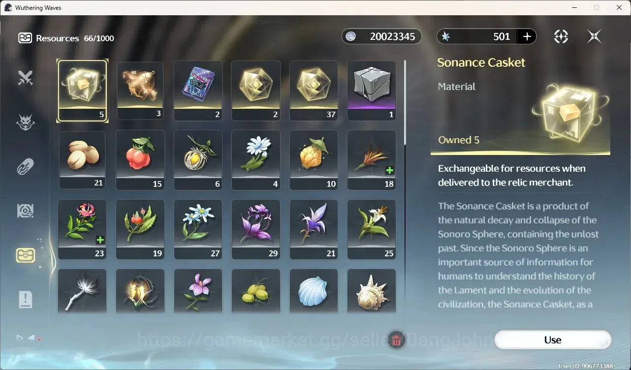 Wuthering Waves Accounts Starter SEA|UL 51|Rank 6| 3 Char Limited[ Galbrena RC4)]+Sign,Lucilla,Rebecca|500 Astrite|Mc Female 11