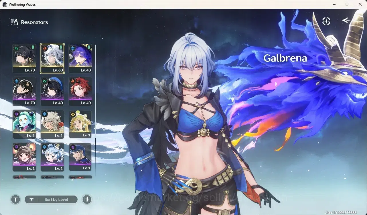 Wuthering Waves Accounts Starter SEA|UL 51|Rank 6| 3 Char Limited[ Galbrena RC4)]+Sign,Lucilla,Rebecca|500 Astrite|Mc Female 2