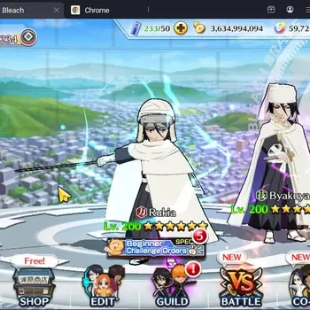 Bleach: Brave Souls Accounts High-End Global |1.2M BP+59K Orb|End Game|Byakuya TYBW26,Rukia