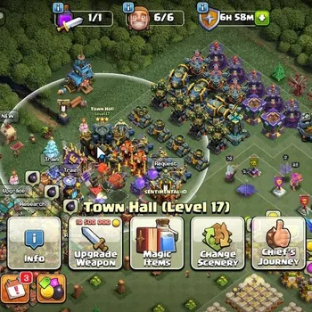 Clash of Clans Accounts High-End LV 183|TH 17-BH 9|HH 11|BK 58,AQ 70,GW 43,MP 44,RC 25,DD 12|BM 26,BC 22|Many Skins|Protect