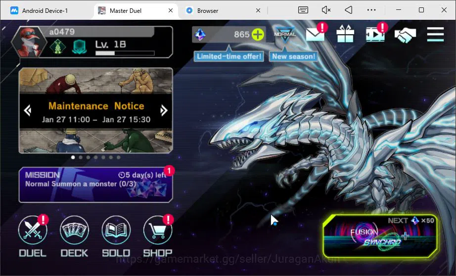 Lv 18 | 19 Deck| FS Control, D/D/D, Yummy, Dracotail, Dragonmaid, Resonators,Etc|Ranked Available|Konami|CE ON|Check SS(YMD877) Yu-Gi-Oh! Master Duel Accounts Mid-Level Lv 18 | 19 Deck| FS Control, D/D/D, Yummy, Dracotail, Dragonmaid