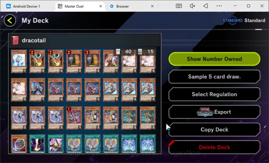Yu-Gi-Oh! Master Duel Accounts Mid-Level Lv 18 | 19 Deck| FS Control, D/D/D, Yummy, Dracotail, Dragonmaid 4
