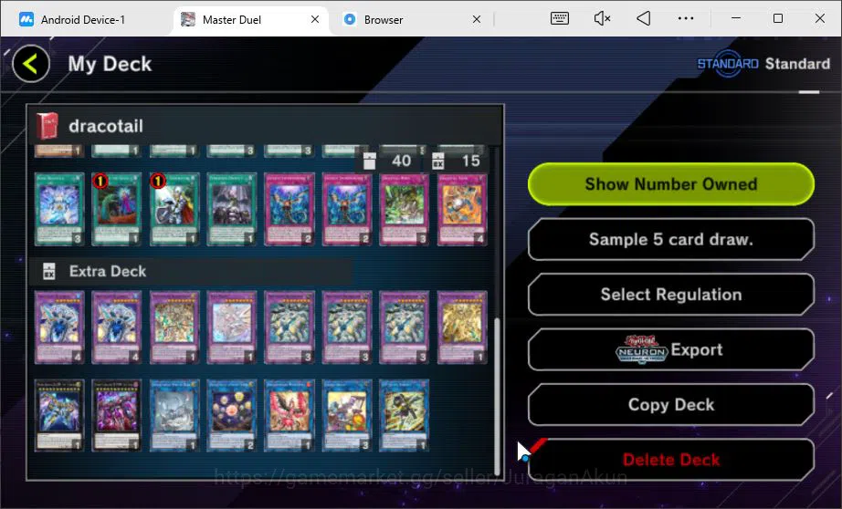 Yu-Gi-Oh! Master Duel Accounts Mid-Level Lv 18 | 19 Deck| FS Control, D/D/D, Yummy, Dracotail, Dragonmaid 5