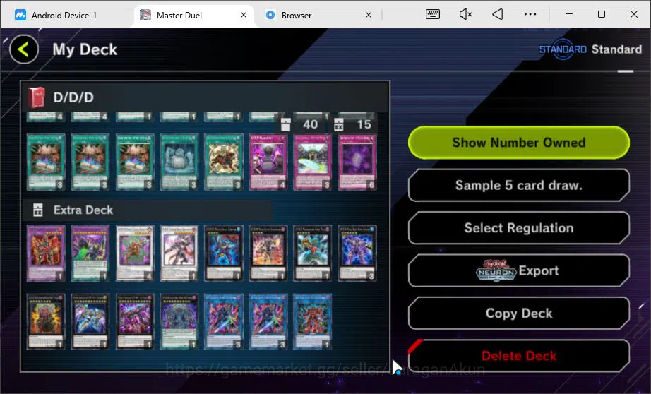 Yu-Gi-Oh! Master Duel Accounts Mid-Level Lv 18 | 19 Deck| FS Control, D/D/D, Yummy, Dracotail, Dragonmaid 7