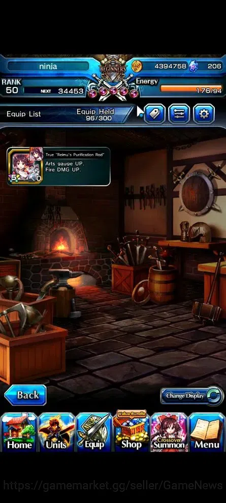 Grand Summoners Accounts Global|Rank 50|206 CC|2 Ascend+1 TW| [Reimu Hakure image 6