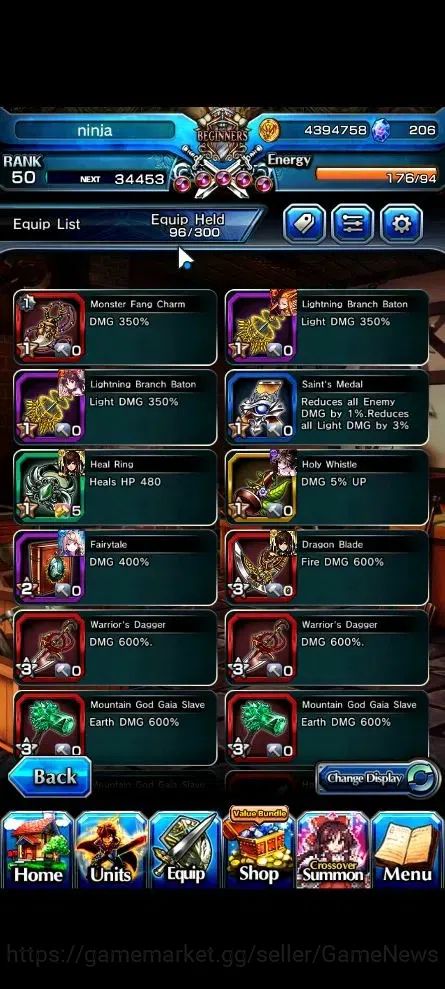 Grand Summoners Accounts Global|Rank 50|206 CC|2 Ascend+1 TW| [Reimu Hakure image 7