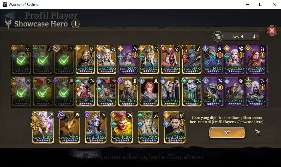 Watcher of Realms Accounts GLOBAL 60x|Lv 45|1,2M Power|13K Gems+32 AS|1 Lord[ image 8