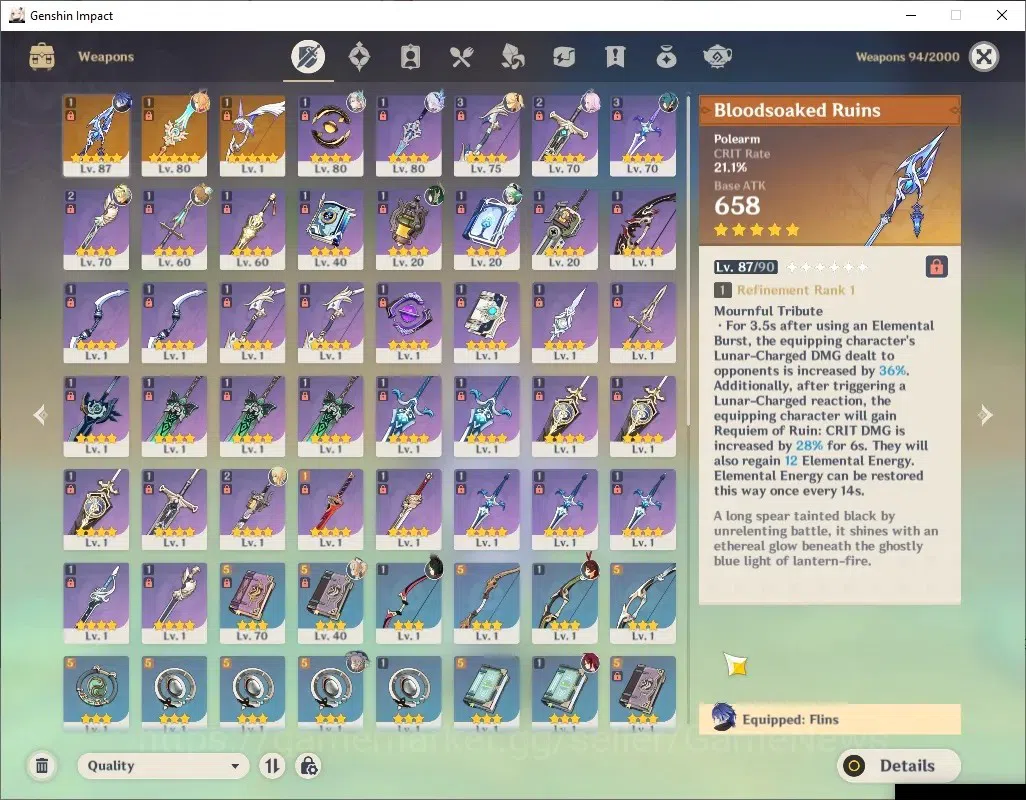 Genshin Impact Accounts ASIA|AR 55|5 Limited + 3 (*5Wep)|Flins+Sign,Skirk, image 10
