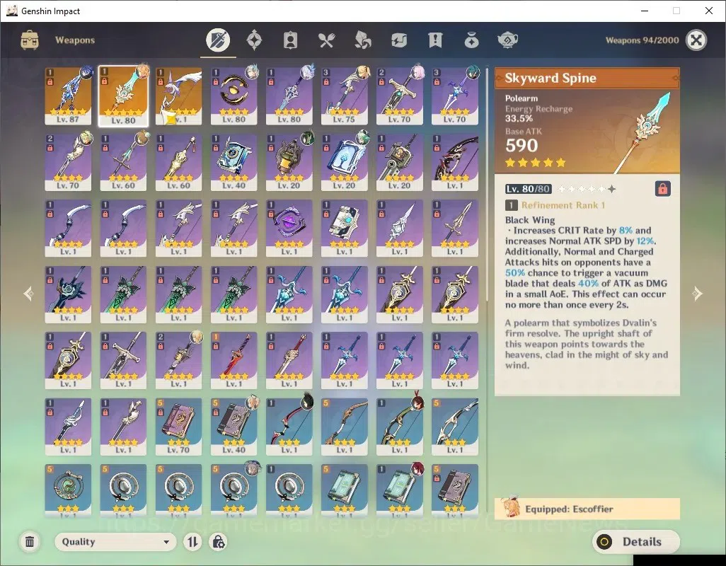 Genshin Impact Accounts ASIA|AR 55|5 Limited + 3 (*5Wep)|Flins+Sign,Skirk, image 11