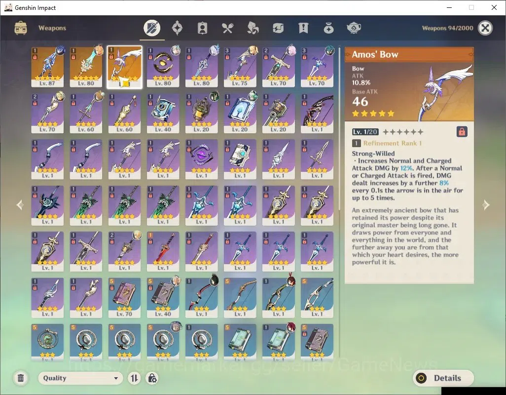 Genshin Impact Accounts ASIA|AR 55|5 Limited + 3 (*5Wep)|Flins+Sign,Skirk, image 12