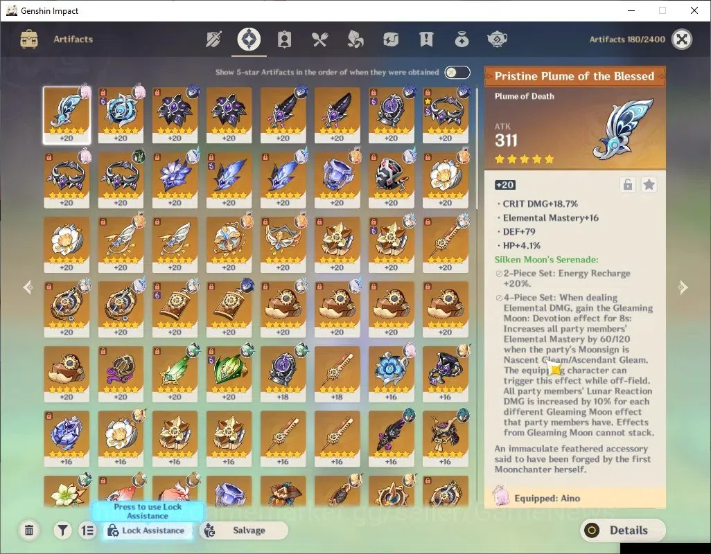 Genshin Impact Accounts ASIA|AR 55|5 Limited + 3 (*5Wep)|Flins+Sign,Skirk, image 13