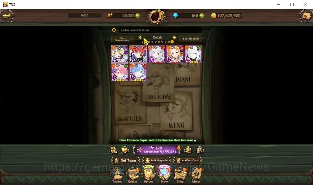 The Seven Deadly Sins: Grand Cross Accounts ASIA|5M CC|34 LS,168 Dm|6 LR+9 UR+Collab ReZero|Su image 4