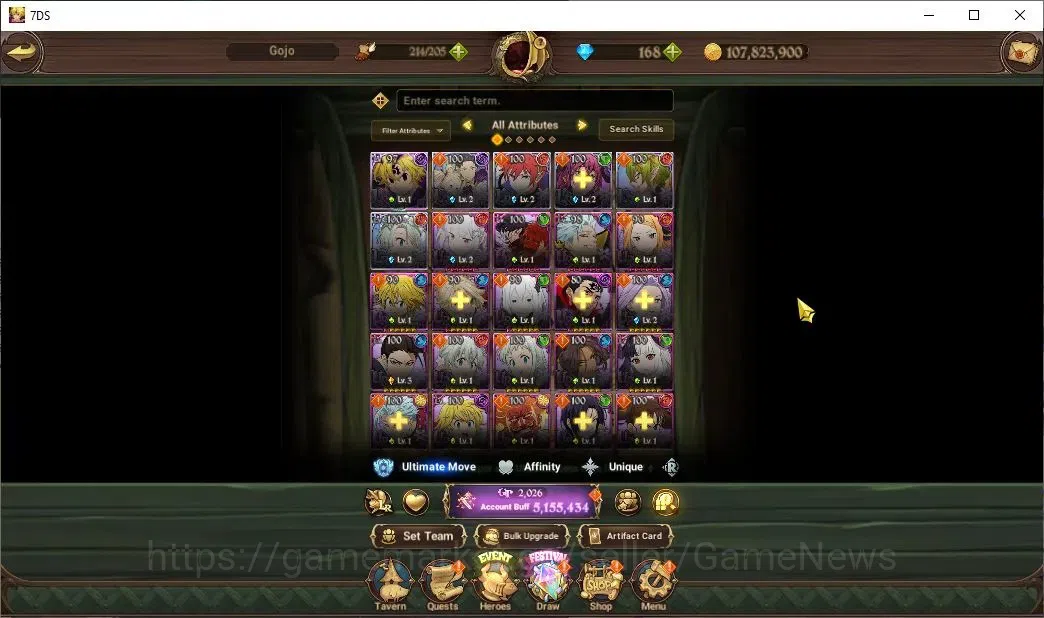 The Seven Deadly Sins: Grand Cross Accounts ASIA|5M CC|34 LS,168 Dm|6 LR+9 UR+Collab ReZero|Su image 6