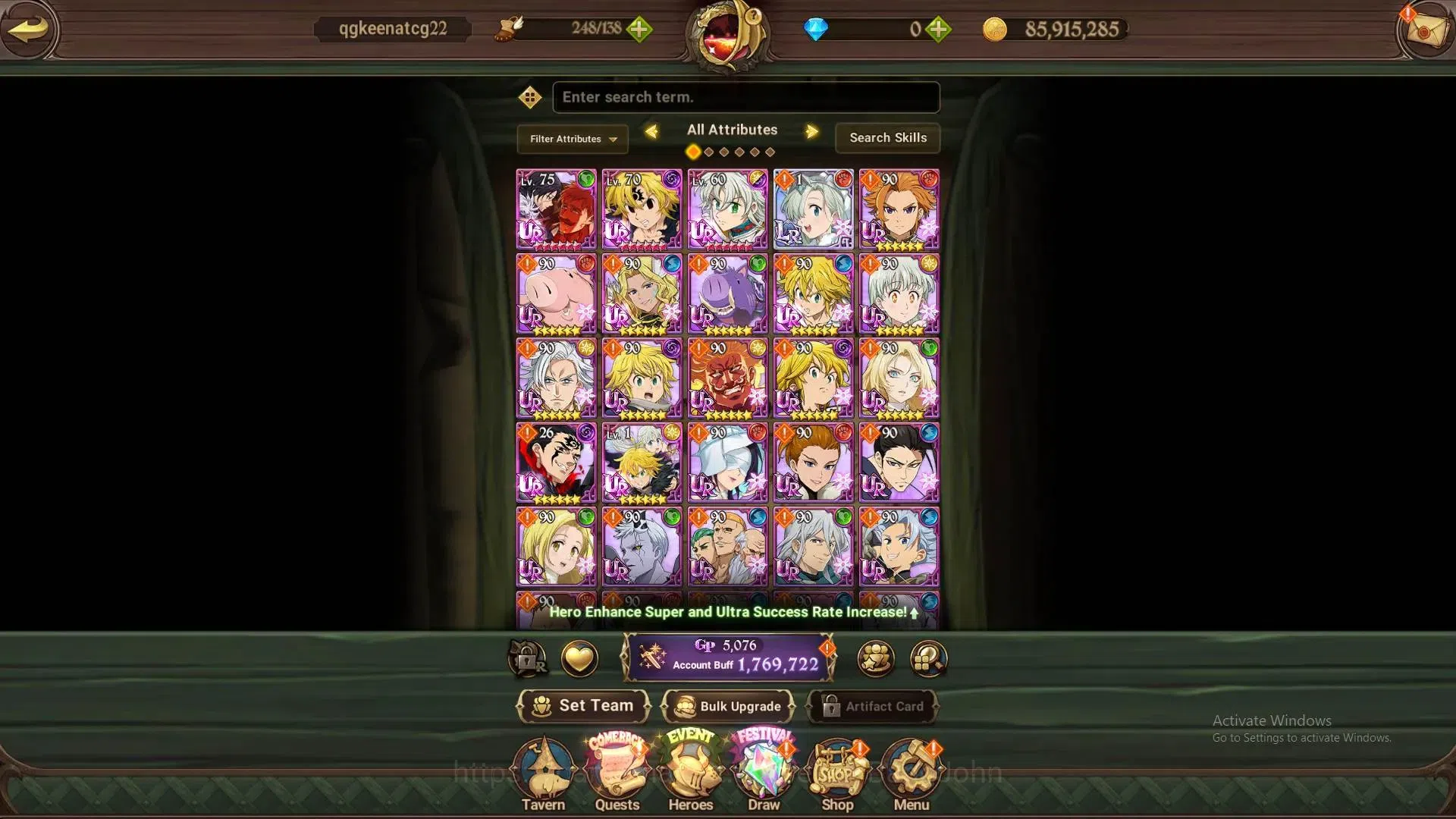 The Seven Deadly Sins: Grand Cross Accounts ASIA | 1.76M CC |1 LR+7 UR|LR P Elizabeth 2/6|UR N image 4