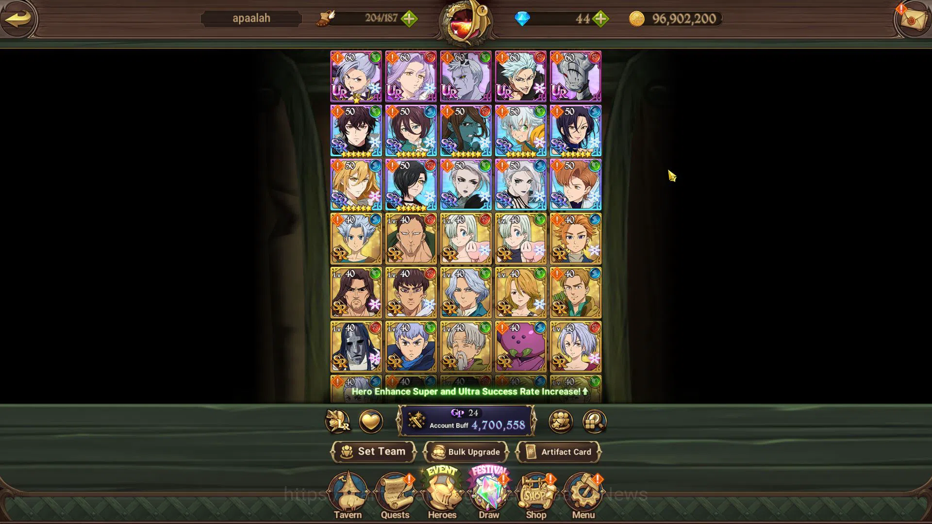 The Seven Deadly Sins: Grand Cross Accounts Asia|4,7M CC|102  LS|2 LR+7 UR+Many Collab|Gowther image 10