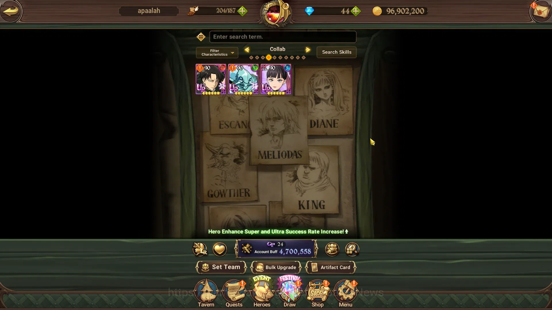 The Seven Deadly Sins: Grand Cross Accounts Asia|4,7M CC|102  LS|2 LR+7 UR+Many Collab|Gowther image 4