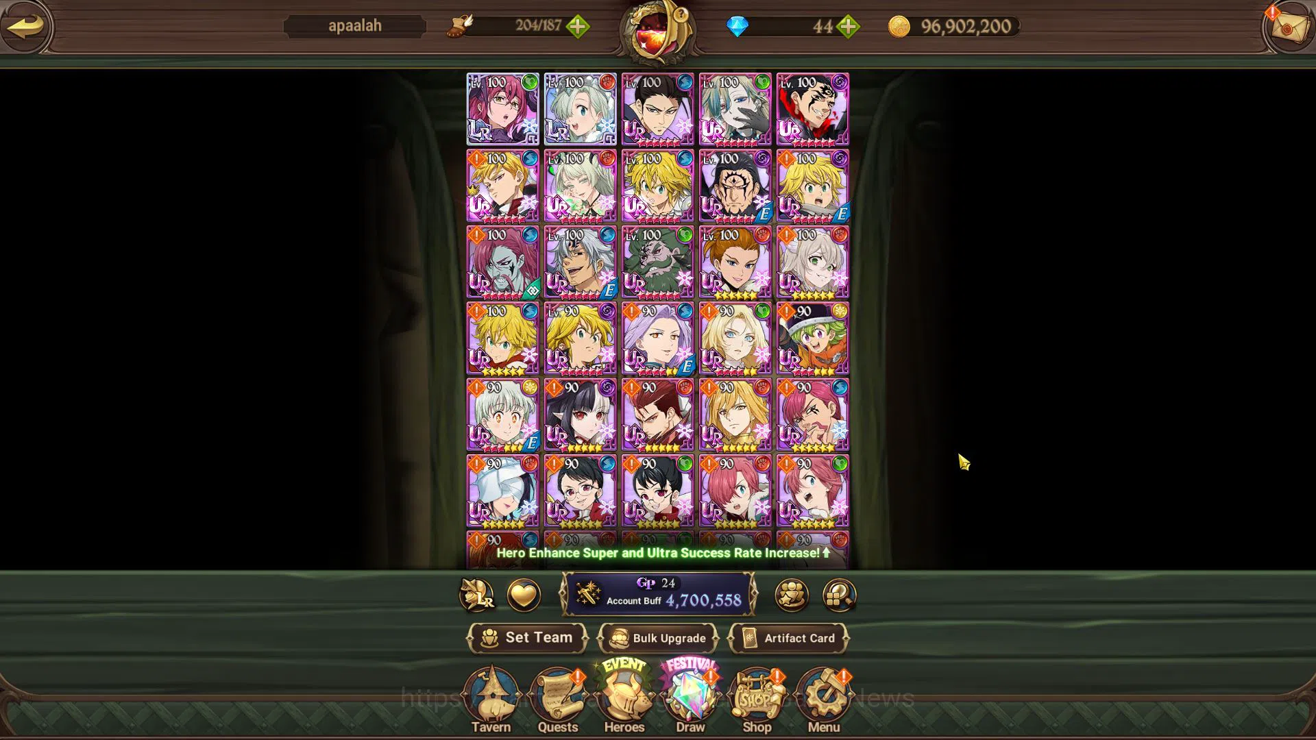 The Seven Deadly Sins: Grand Cross Accounts Asia|4,7M CC|102  LS|2 LR+7 UR+Many Collab|Gowther image 5