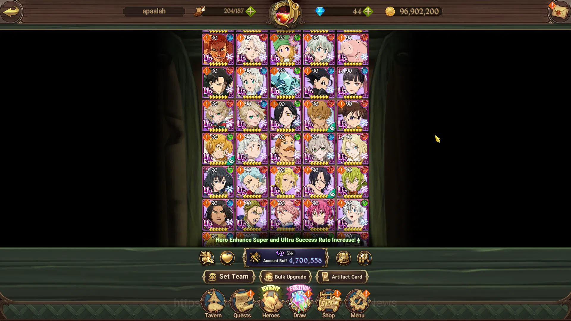 The Seven Deadly Sins: Grand Cross Accounts Asia|4,7M CC|102  LS|2 LR+7 UR+Many Collab|Gowther image 6