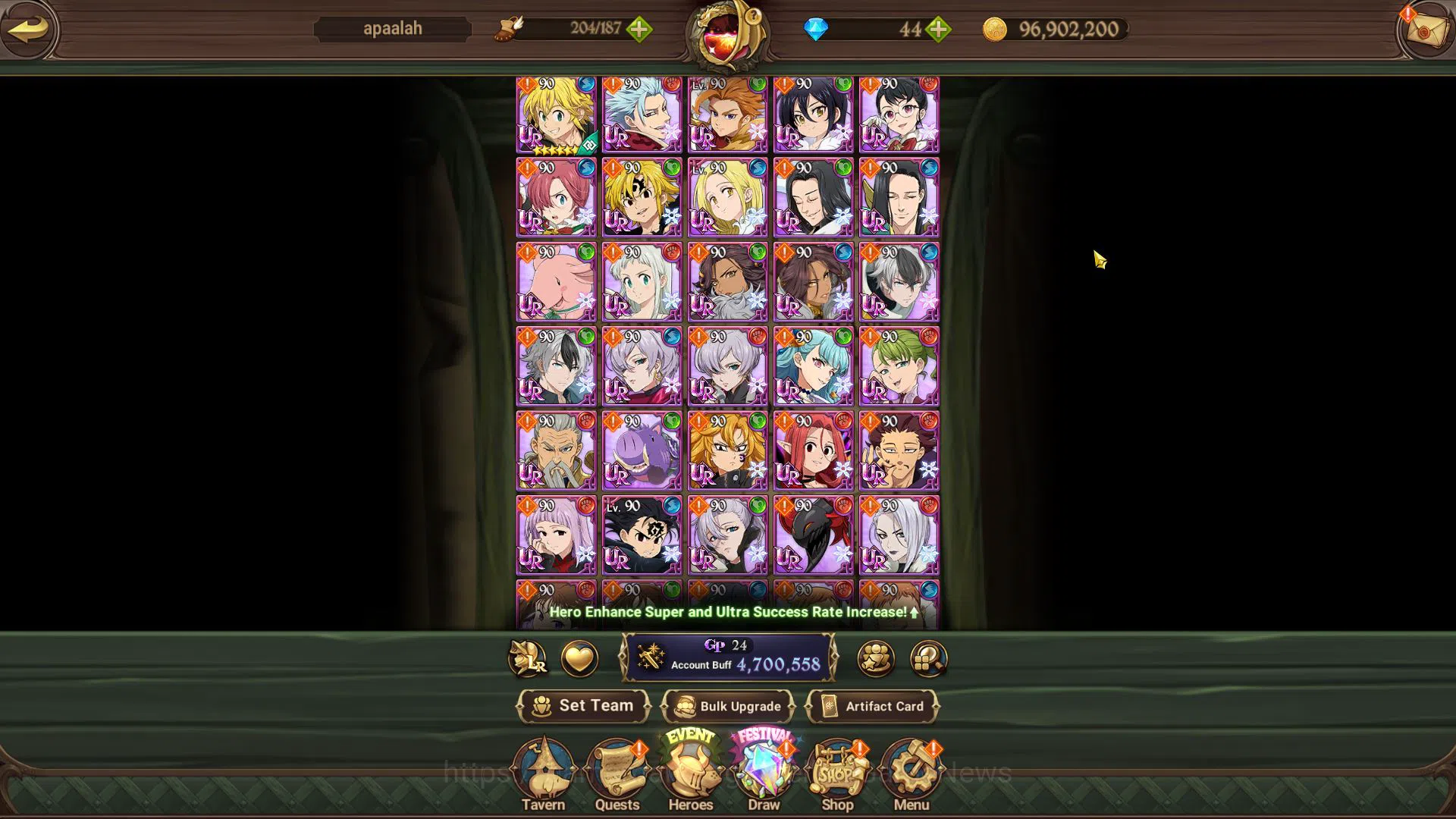 The Seven Deadly Sins: Grand Cross Accounts Asia|4,7M CC|102  LS|2 LR+7 UR+Many Collab|Gowther image 7