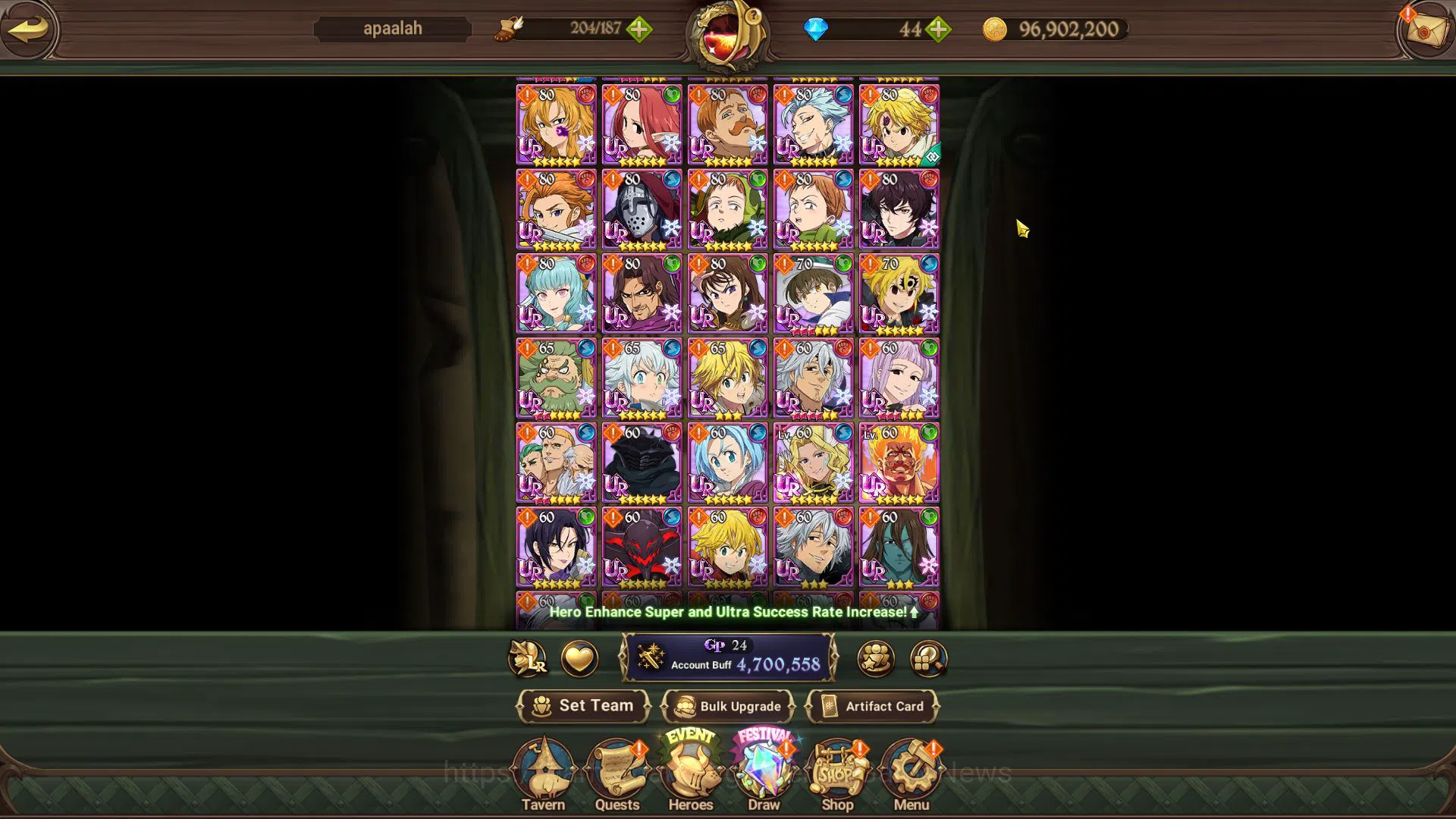 The Seven Deadly Sins: Grand Cross Accounts Asia|4,7M CC|102  LS|2 LR+7 UR+Many Collab|Gowther image 9