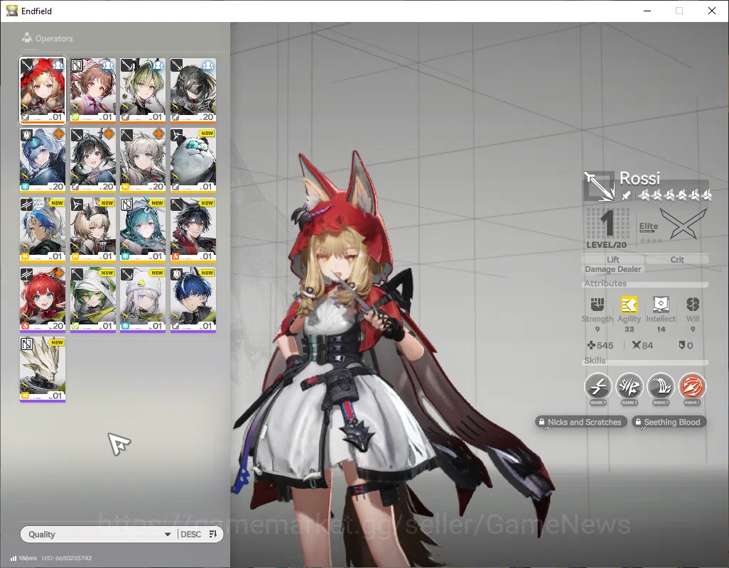 Arknights: Endfield Accounts NA/EU|Lv2|3SSR(1Limited)+3(*6WP)|[Rossi],Ardelia+S image 2