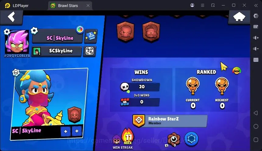 Brawl Stars Accounts Trophy 329|7 Brawler|2 Hypercharge(Elprimo,Edgar)|1Mythic(Otis),3Epic(Edgar,Shelly D,S Shelly)|Proteck 3