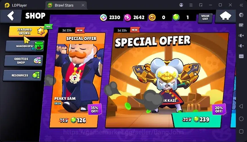 Brawl Stars Accounts Trophy 329|7 Brawler|2 Hypercharge(Elprimo,Edgar)|1Mythic(Otis),3Epic(Edgar,Shelly D,S Shelly)|Proteck 4