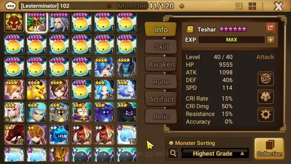 Summoners War: Sky Arena Accounts Starter ASIA|Lv 26|Ready Gacha|103 12 YSC + 160 11 YSC + 3 LAAS + 5 LS + 4 LDS + 121 MS |1 10
