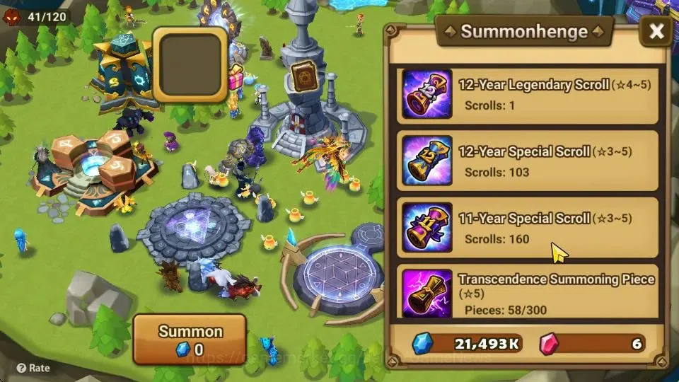 Summoners War: Sky Arena Accounts Starter ASIA|Lv 26|Ready Gacha|103 12 YSC + 160 11 YSC + 3 LAAS + 5 LS + 4 LDS + 121 MS |1 11
