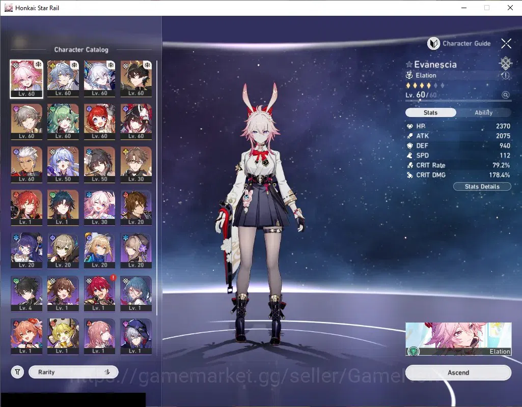 Honkai Star Rail Accounts Asia|TL 41|11 Limited|Prem Elation [(Evanescia,Yao image 4