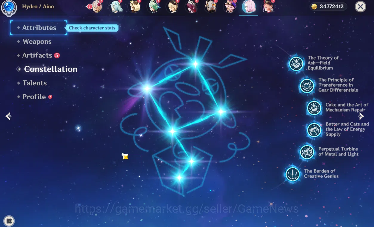 Genshin Impact Accounts NA | FreshStory |LunarCristalizeTeam[ZibaiC2+Sign, image 10