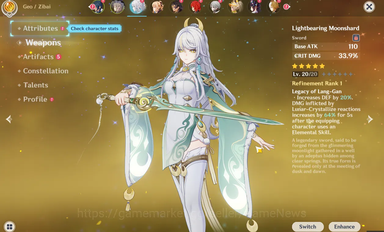 Genshin Impact Accounts NA | FreshStory |LunarCristalizeTeam[ZibaiC2+Sign, image 13