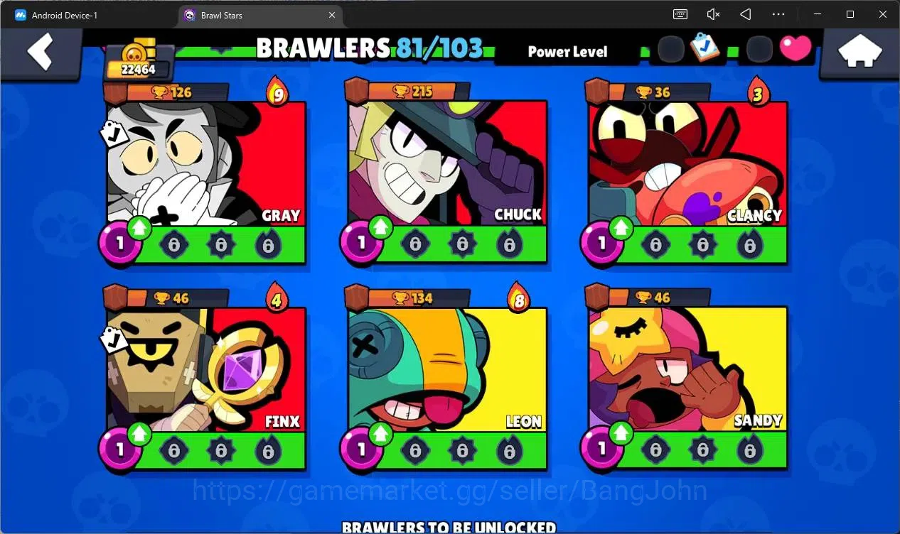 Brawl Stars Accounts Global |22464 Thropy|81 Brawler|6 Max Lv Hyperchar image 18