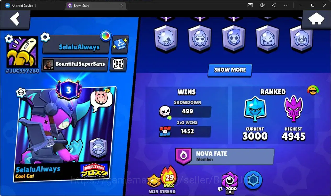 Brawl Stars Accounts Global |22464 Thropy|81 Brawler|6 Max Lv Hyperchar image 3