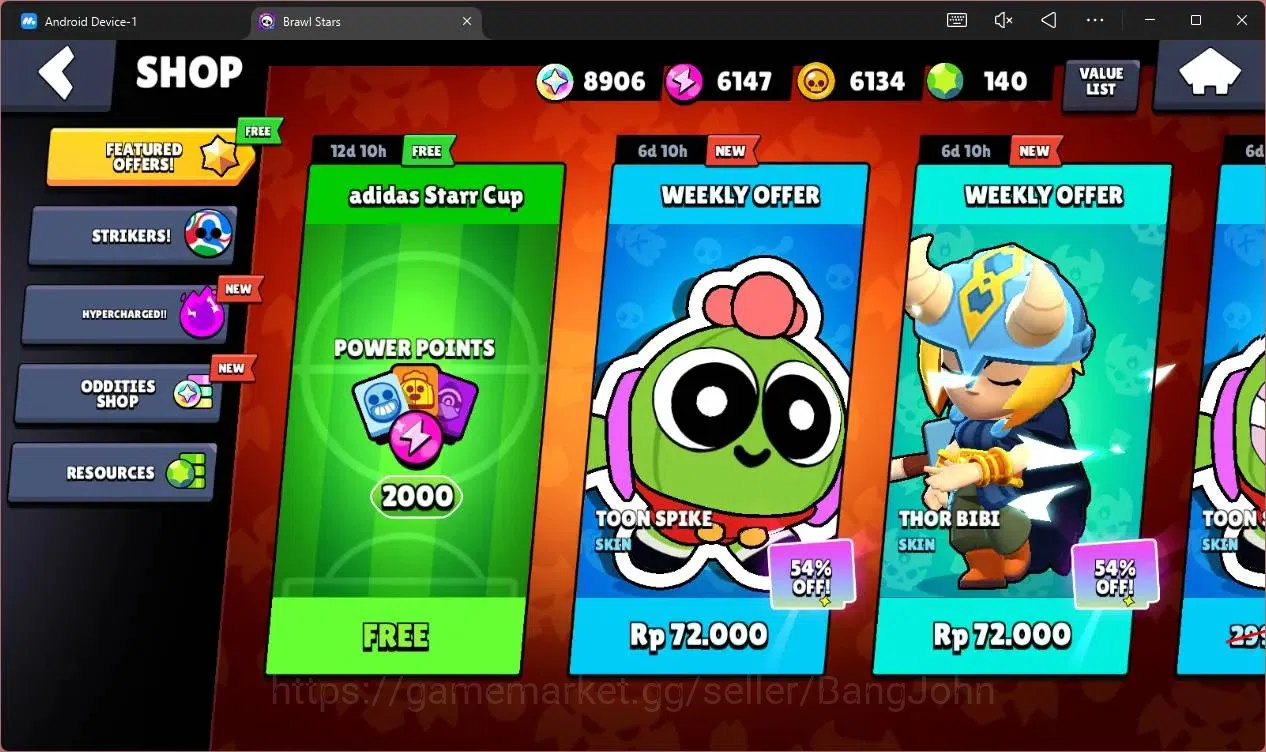 Brawl Stars Accounts Global |22464 Thropy|81 Brawler|6 Max Lv Hyperchar image 4