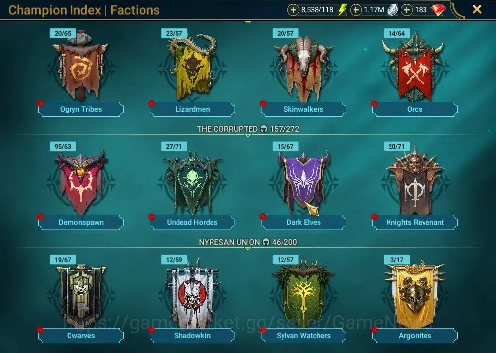 Raid: Shadow Legends Accounts Lv 48|1.07M Power|1 Mythical (Galathir)|21 Legend( image 16