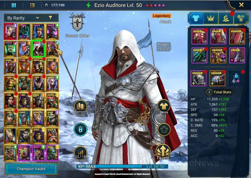 Raid: Shadow Legends Accounts Lv 48|1.07M Power|1 Mythical (Galathir)|21 Legend( image 8