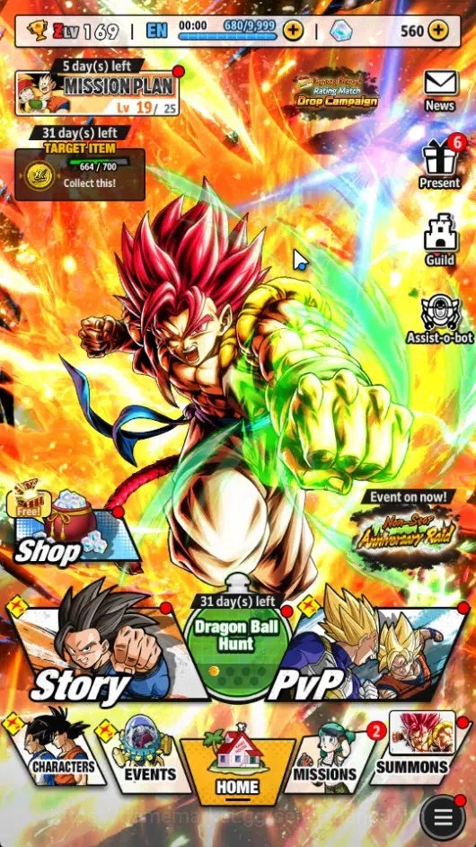 Dragon Ball Legends Accounts Global | Lvl 169 |28M Total Power|2 UL|5 LR|UL SSG image 1