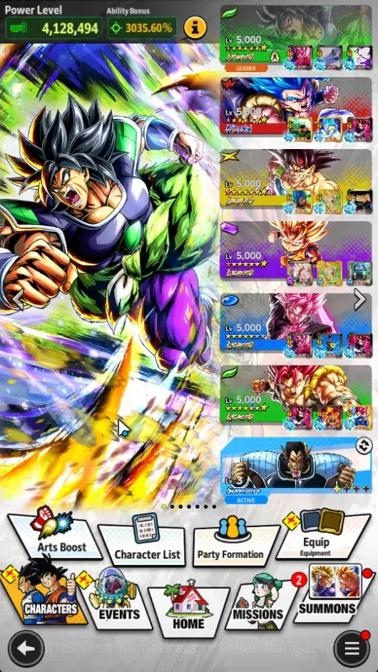 Dragon Ball Legends Accounts Global | Lvl 169 |28M Total Power|2 UL|5 LR|UL SSG image 2