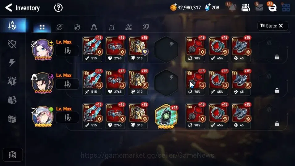 Epic Seven Accounts GLOBAL UnVerif|New Era|6 ML(AB Vildred,LH Cermia,S image 14