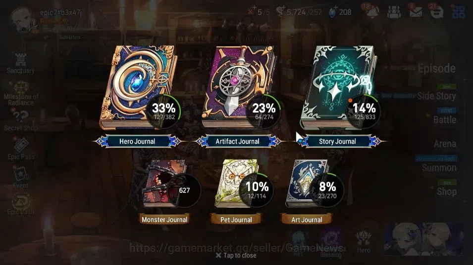 Epic Seven Accounts GLOBAL UnVerif|New Era|6 ML(AB Vildred,LH Cermia,S image 3