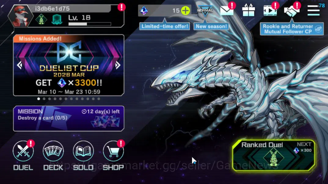 Yu-Gi-Oh! Master Duel Mid-Level Lv 18 | 20 Deck |RadiantTyphoon,VSK9,Dracotail,Dra image 1