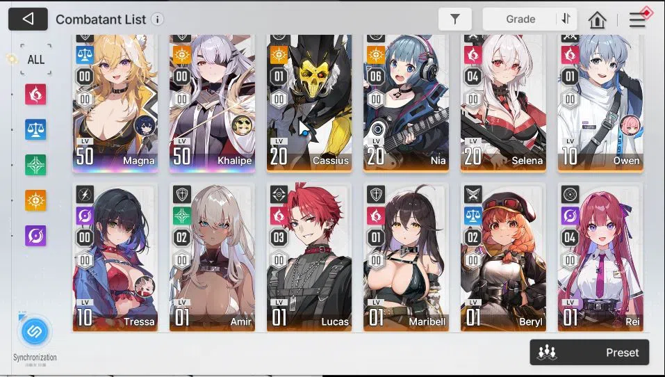 Chaos Zero Nightmare Accounts GLOBAL|Lv 48|6 SSR [Heidemarie,Tiphera,Nine,Magna, image 4