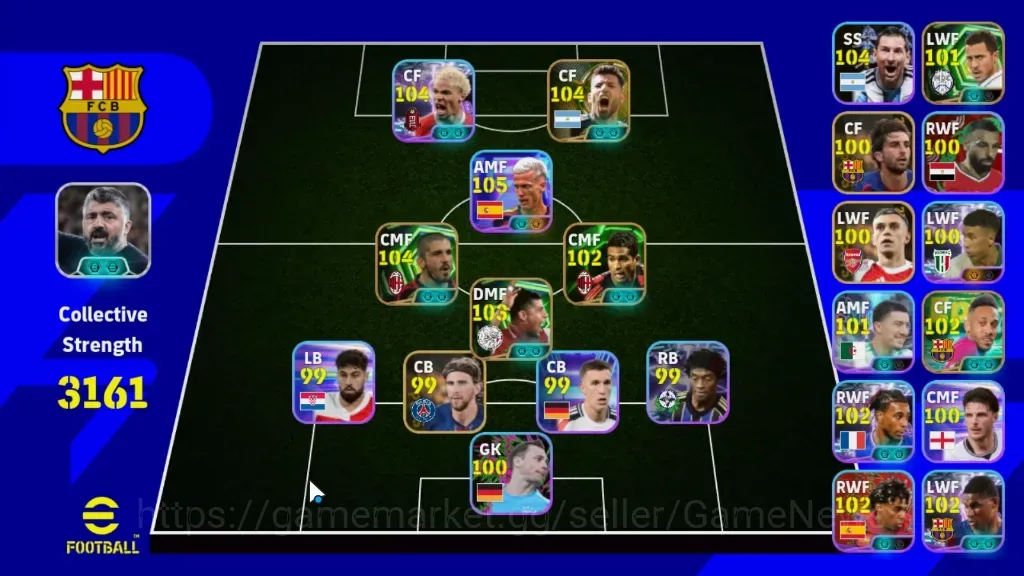 eFootball Accounts Legends & Iconic Players Android|Power 3161|6 Epic Sergio Aguero,Frank Rijkaard,Gennaro 1