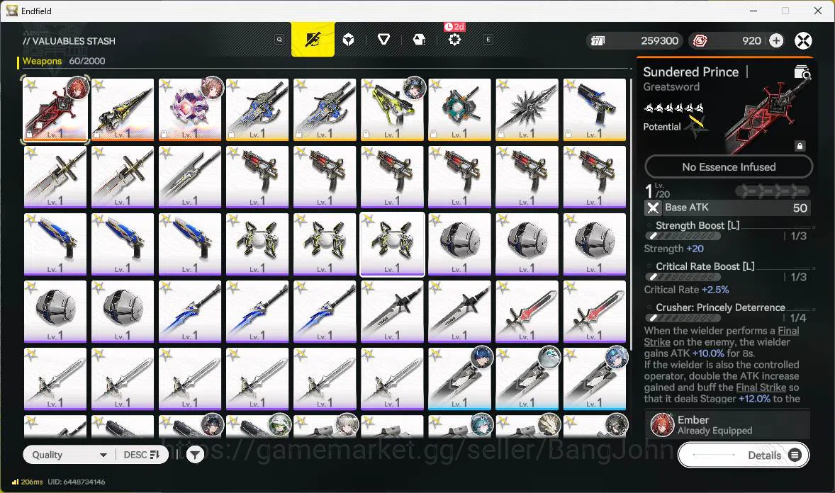 Arknights: Endfield Accounts NA/EU|Fresh starter|1 limit| Tangtang, Ember, Arde image 10