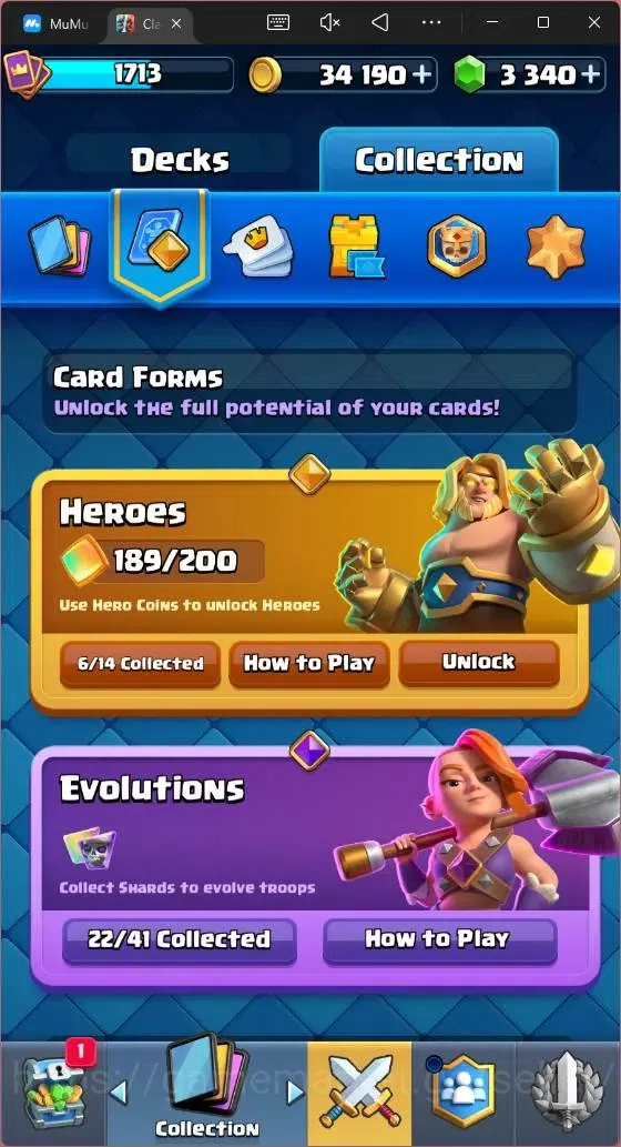Clash Royale Accounts Mobile|CL 1713|KTL 16|Trophy 12266|121 Cards|11 Ma image 15