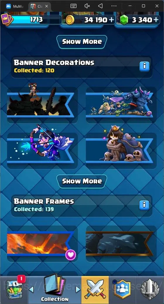 Clash Royale Accounts Mobile|CL 1713|KTL 16|Trophy 12266|121 Cards|11 Ma image 19