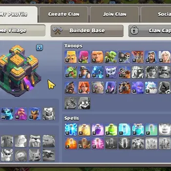 Clash of Clans Accounts High-End TH 14-BH 6|LVL 127|BK 30,AQ 23,MP 20,GW 14,RC 1|HH 7|BM 1|1 Gold Skin|730 Gems|Proteck